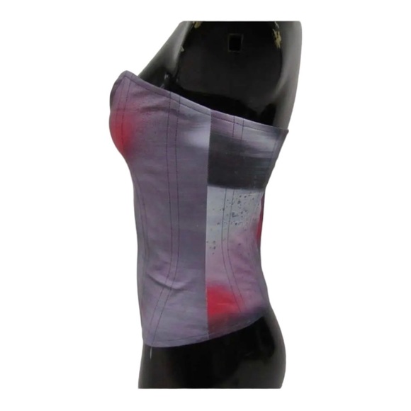 Miaou x Revolve Leia Strapless Corset Top Motion Pink NWT Size XS Bustier - Picture 12 of 16